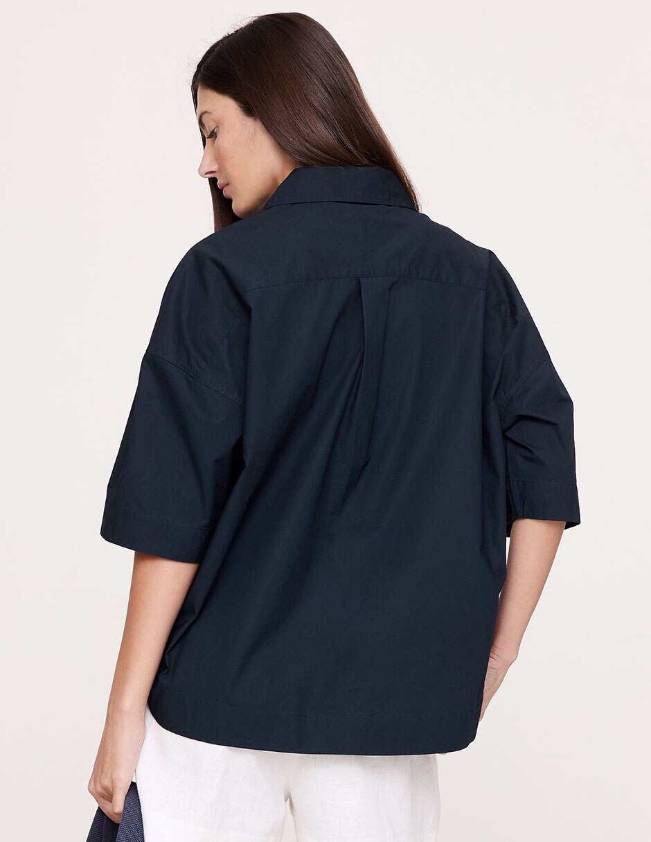 Blusa manga al codo para mujer 4