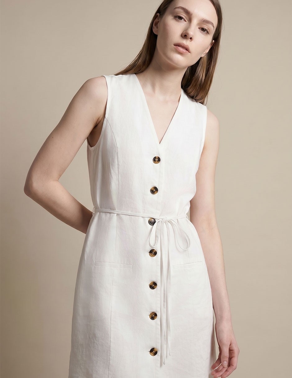 Vestido a la rodilla casual para mujer 2