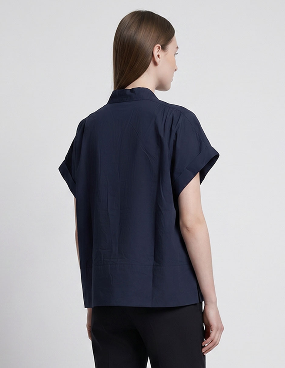 Blusa br factory manga corta para mujer