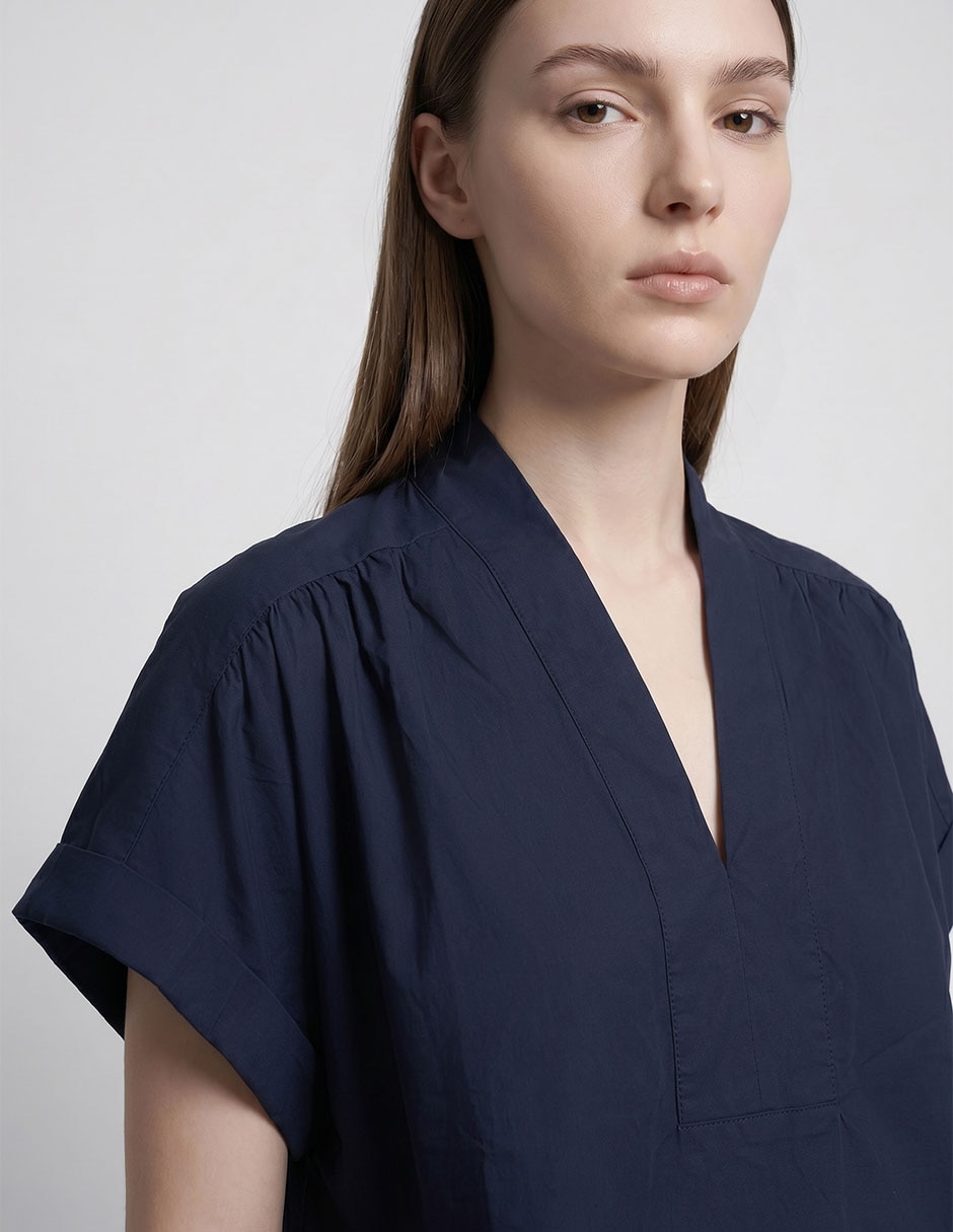 Blusa br factory manga corta para mujer
