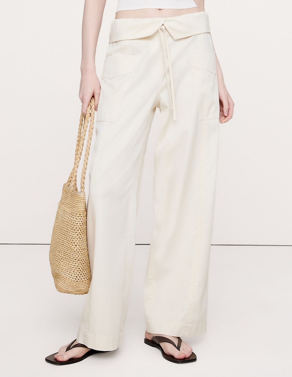 Pantalón relaxed wide leg para mujer Pantalón relaxed wide leg para mujer