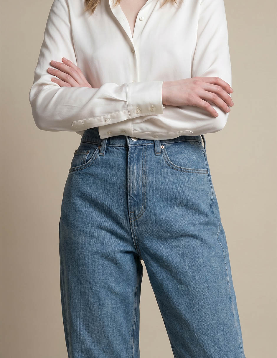 Jeans barrel para mujer 3