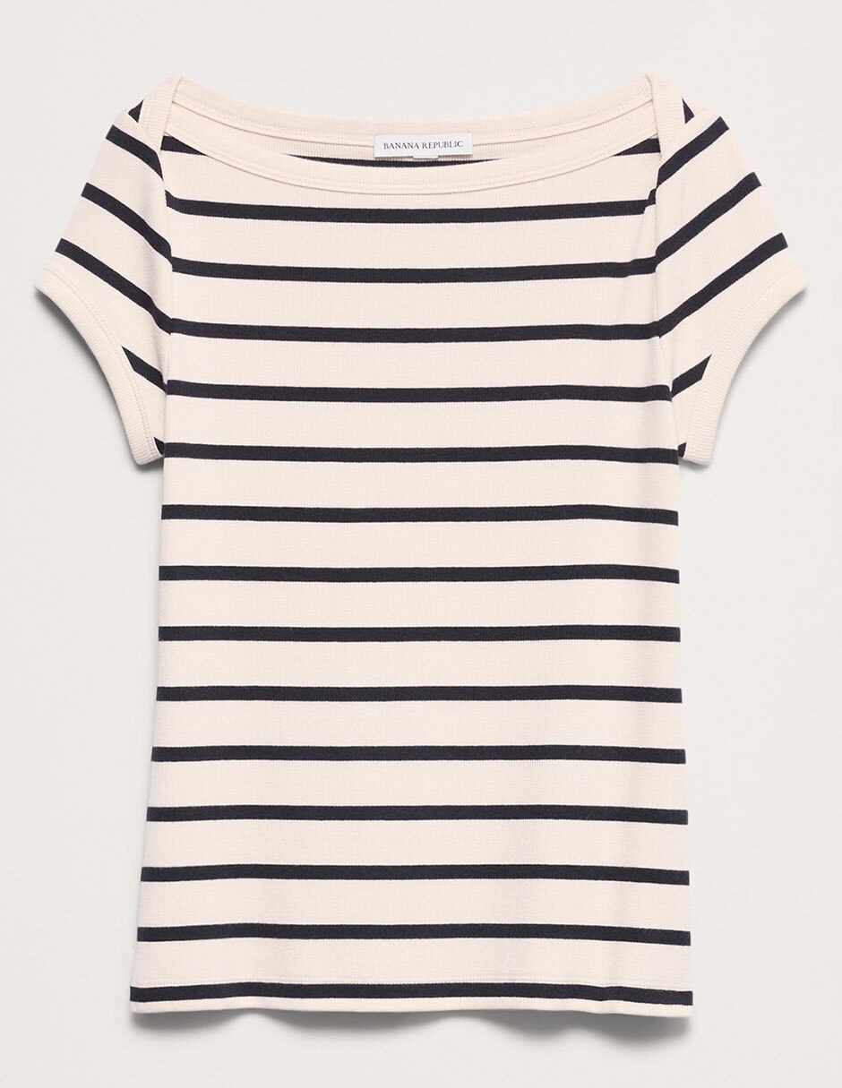 Playera manga corta cuello redondo mujer 4