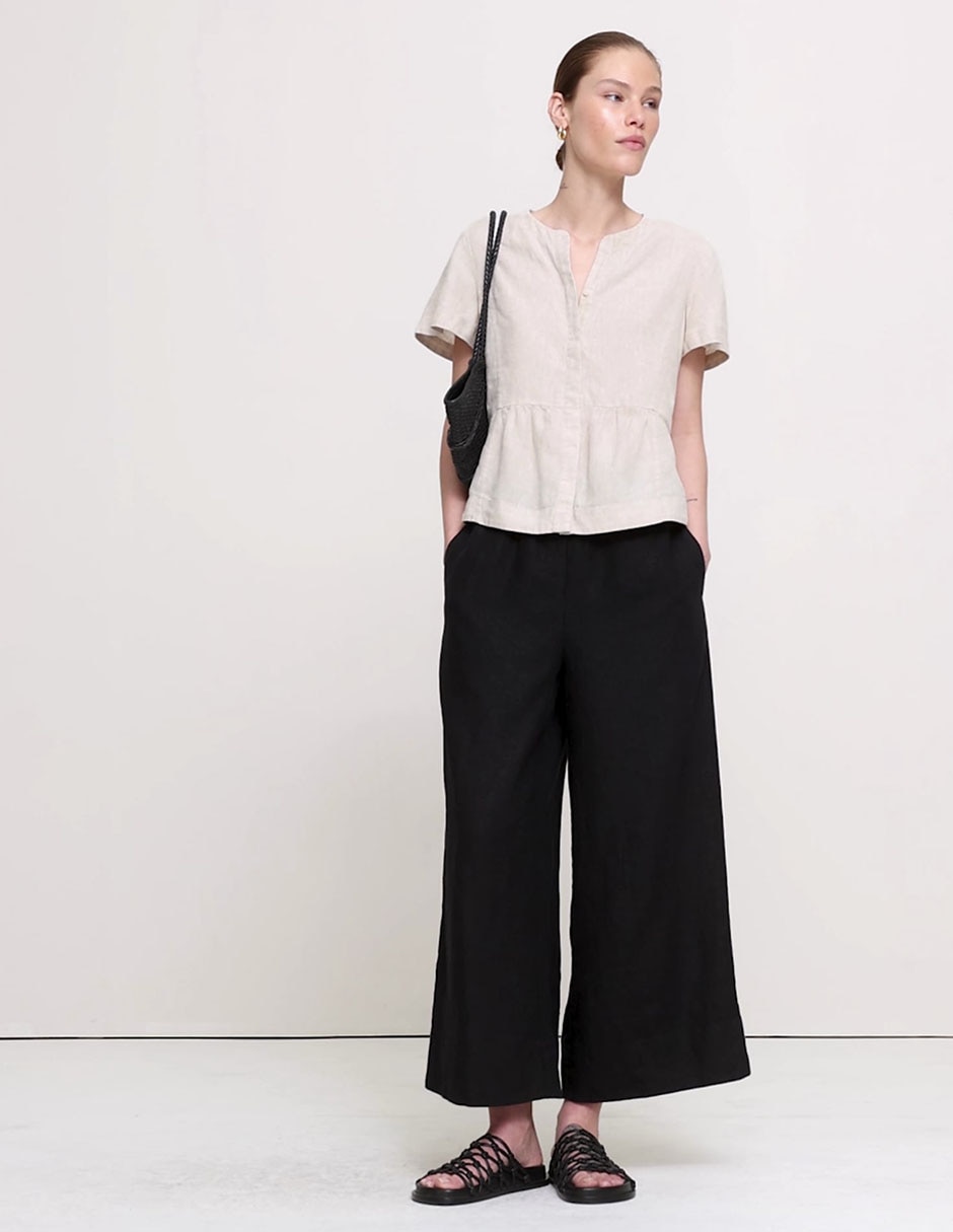 Blusa manga corta para mujer