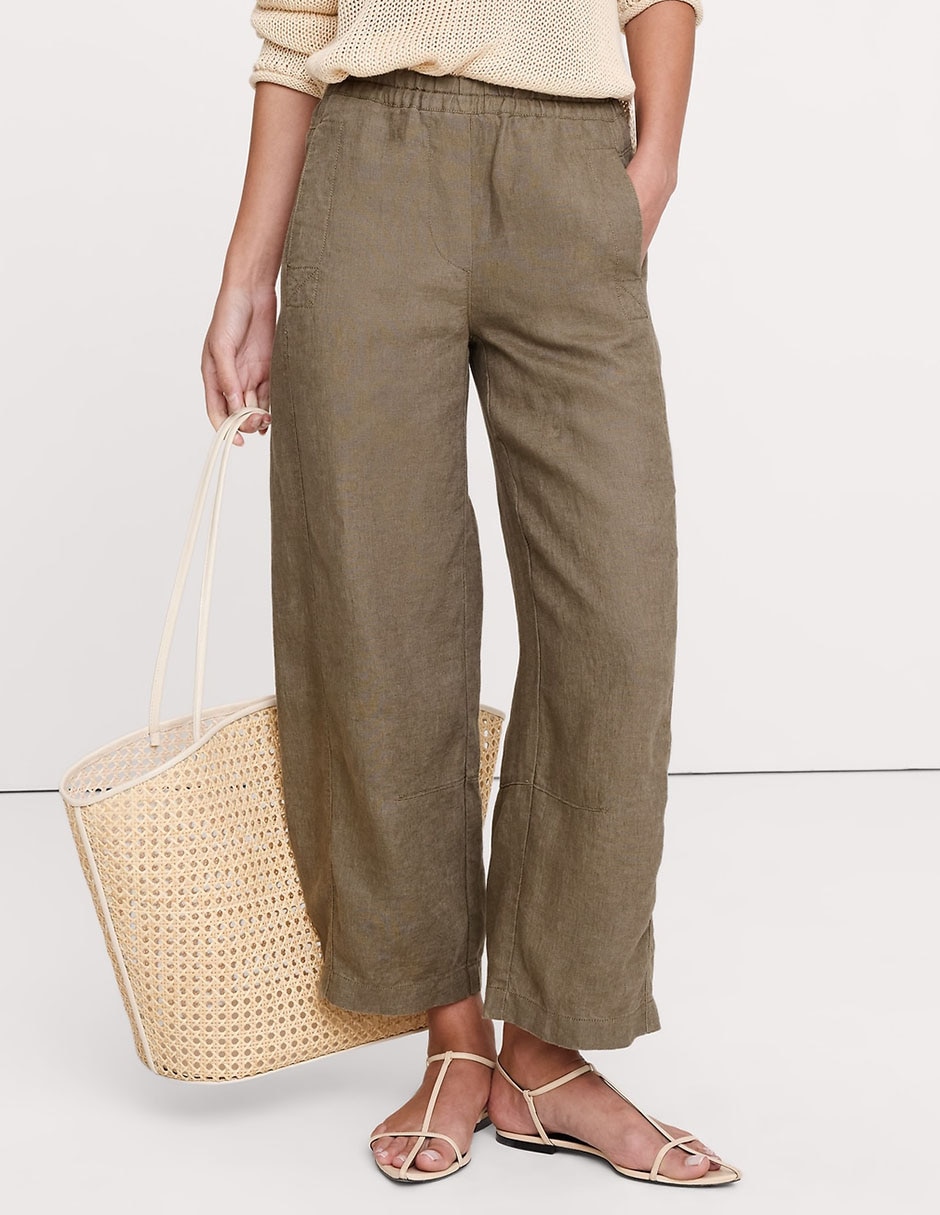 Pantalón relaxed amplio para mujer 1