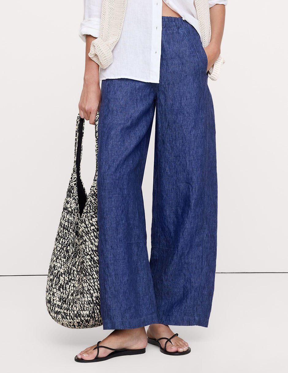 Pantalón relaxed amplio para mujer