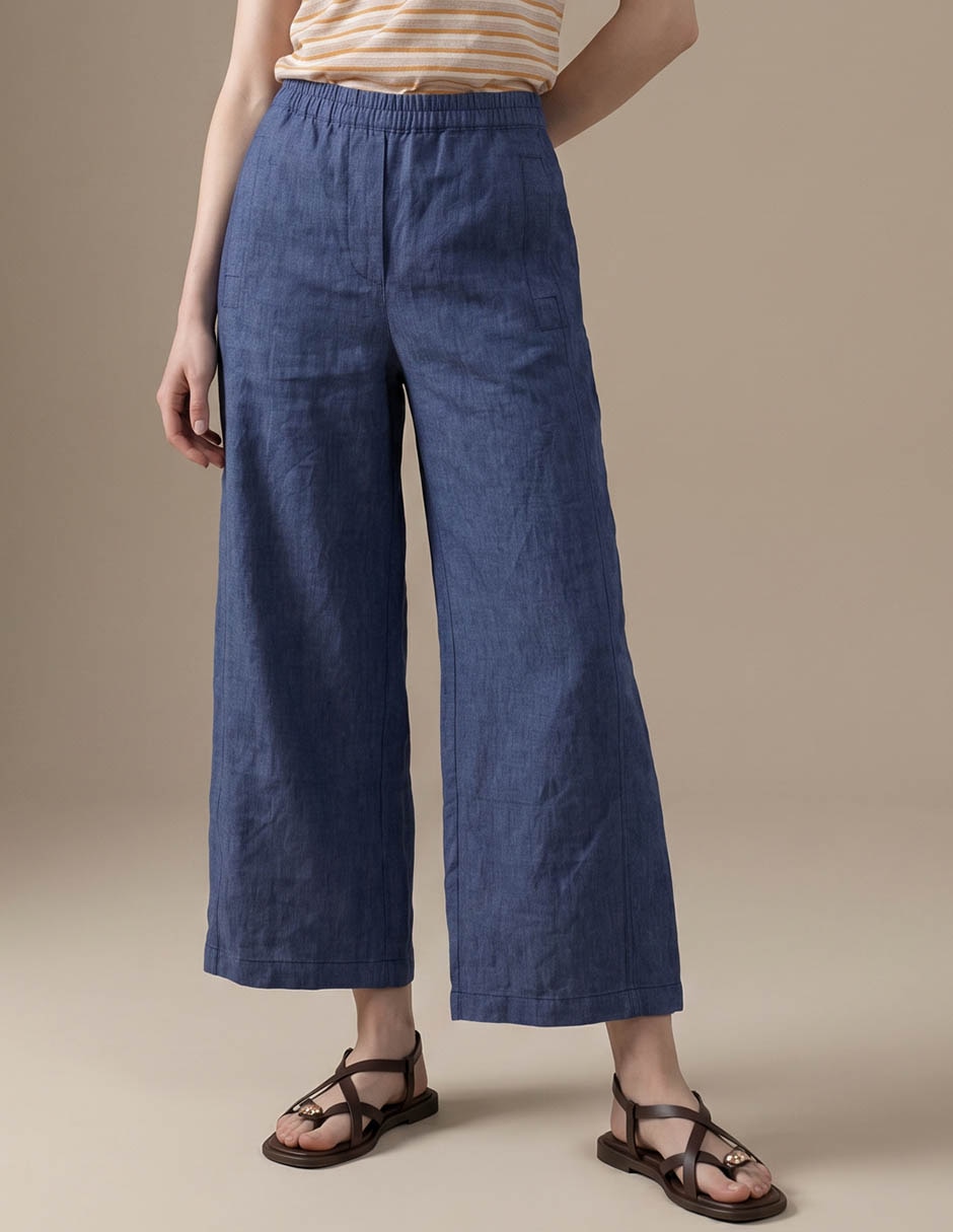 Pantalón relaxed amplio para mujer