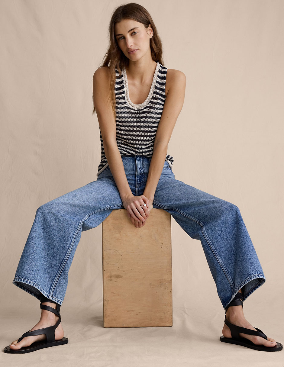 Jeans relaxed wide leg para mujer 5