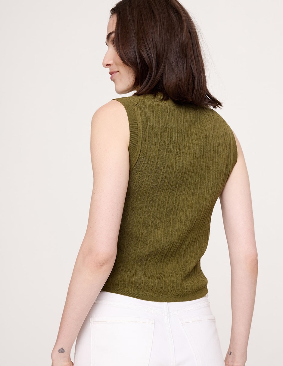 Blusa sin manga para mujer