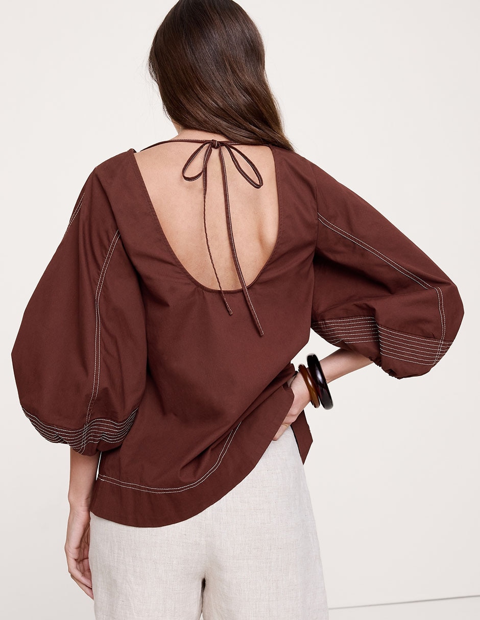 Blusa manga 3/4 para mujer