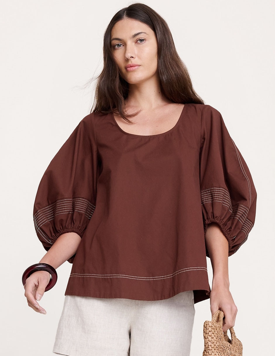 Blusa manga 3/4 para mujer