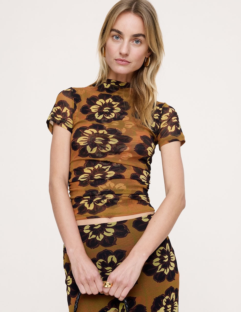 Blusa Banana Republic manga corta para mujer