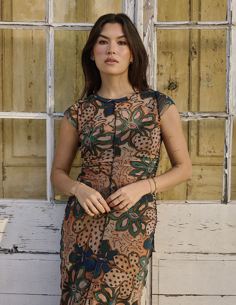 Vestido crop casual para mujer