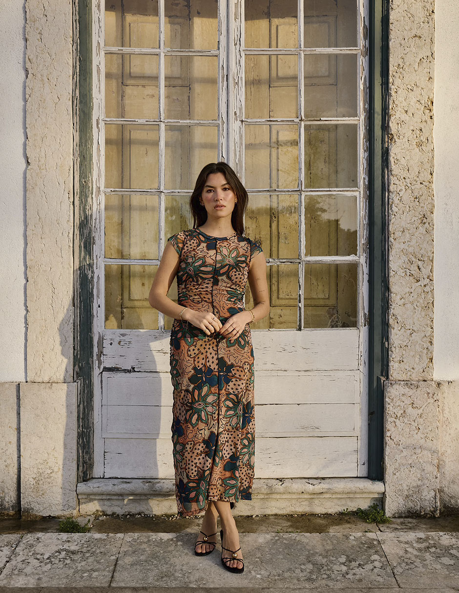 Vestido crop casual para mujer