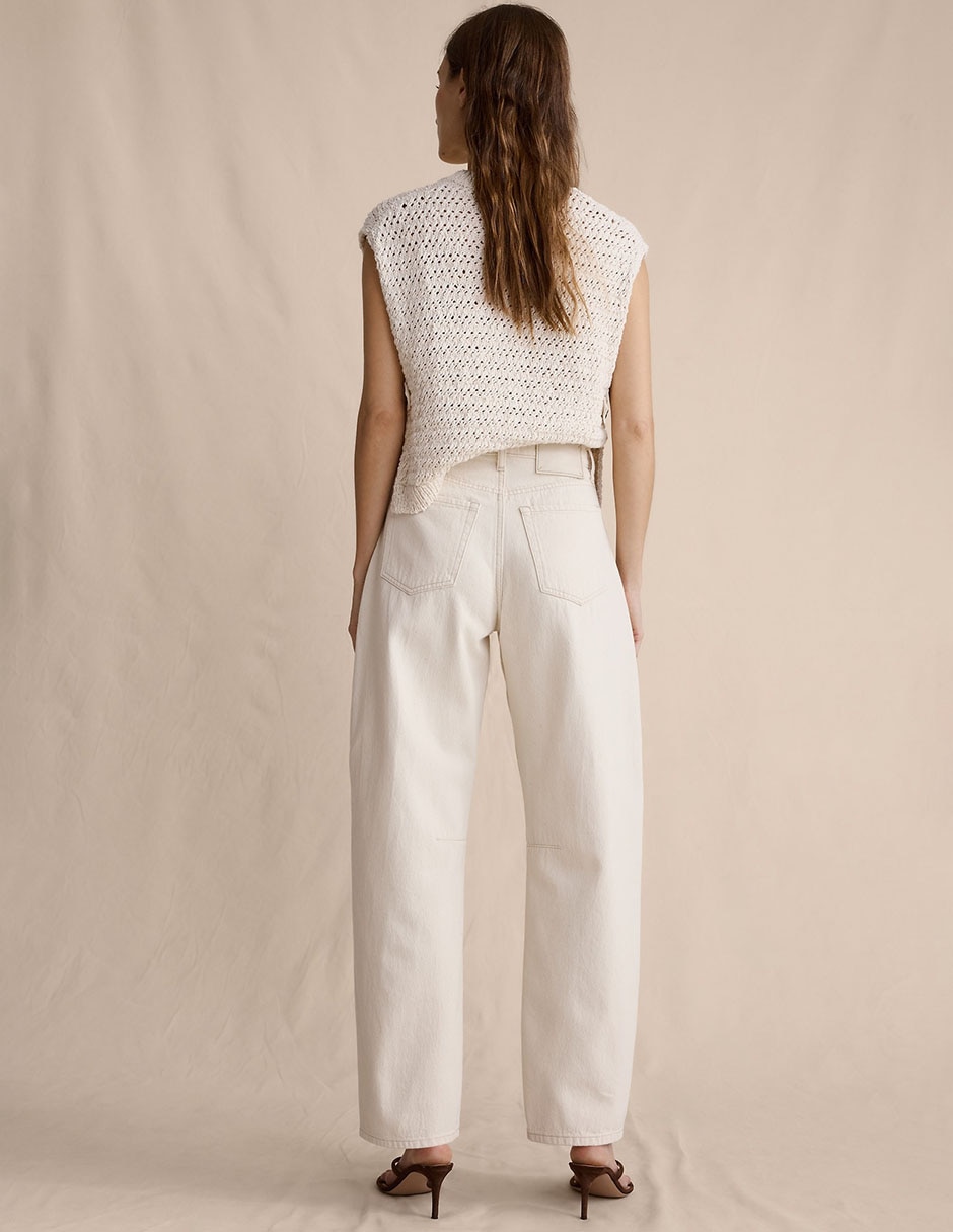 Jeans coulotte amplio para mujer 2