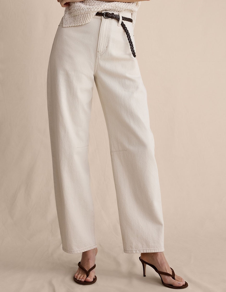 Jeans coulotte amplio para mujer