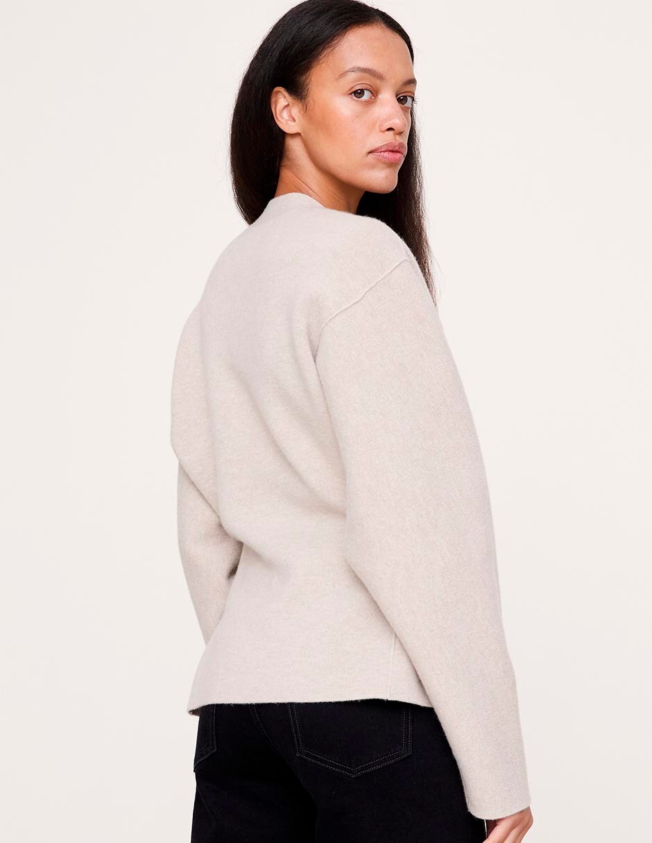 Suéter cuello v para mujer 3