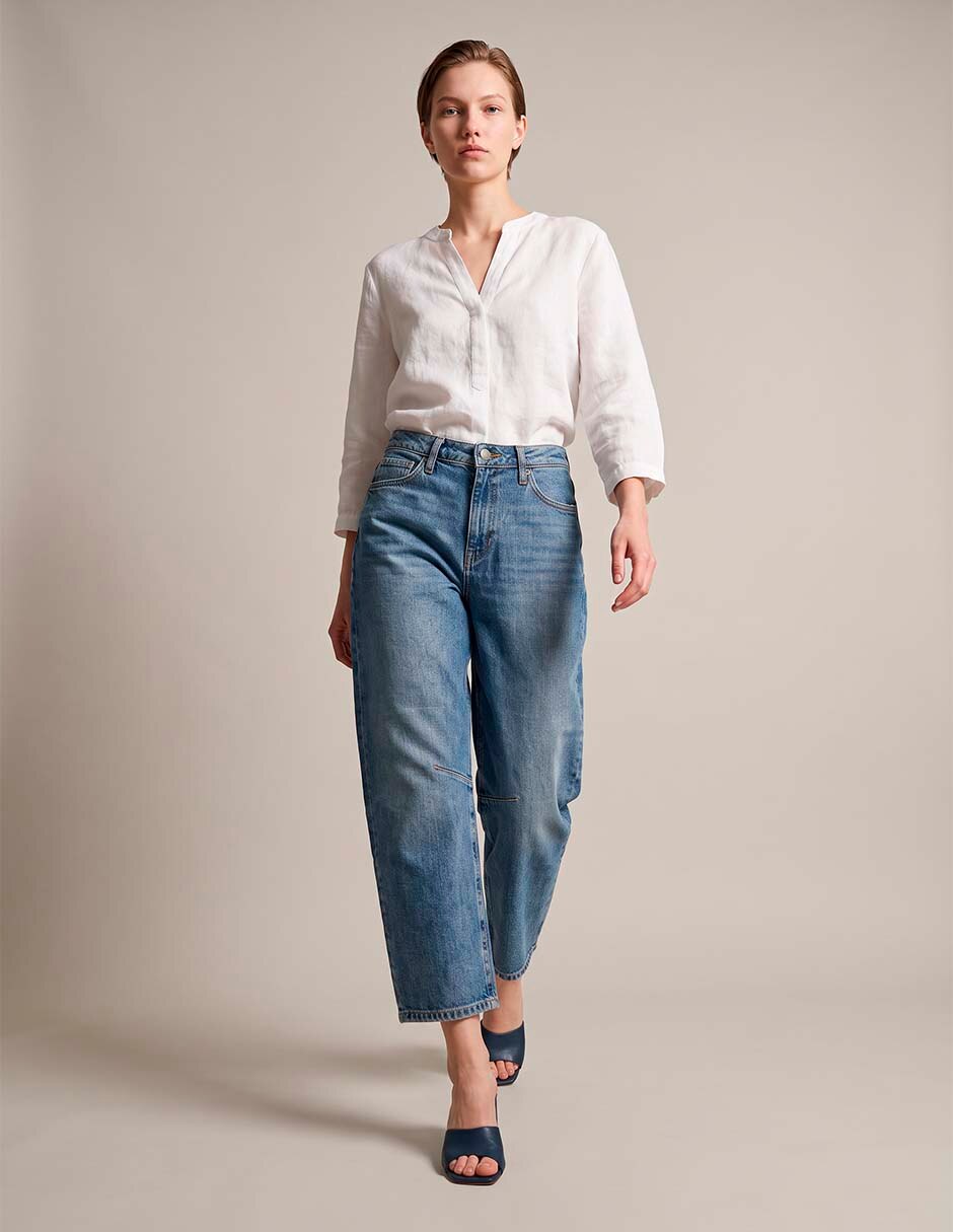 Jeans relaxed mom para mujer 3