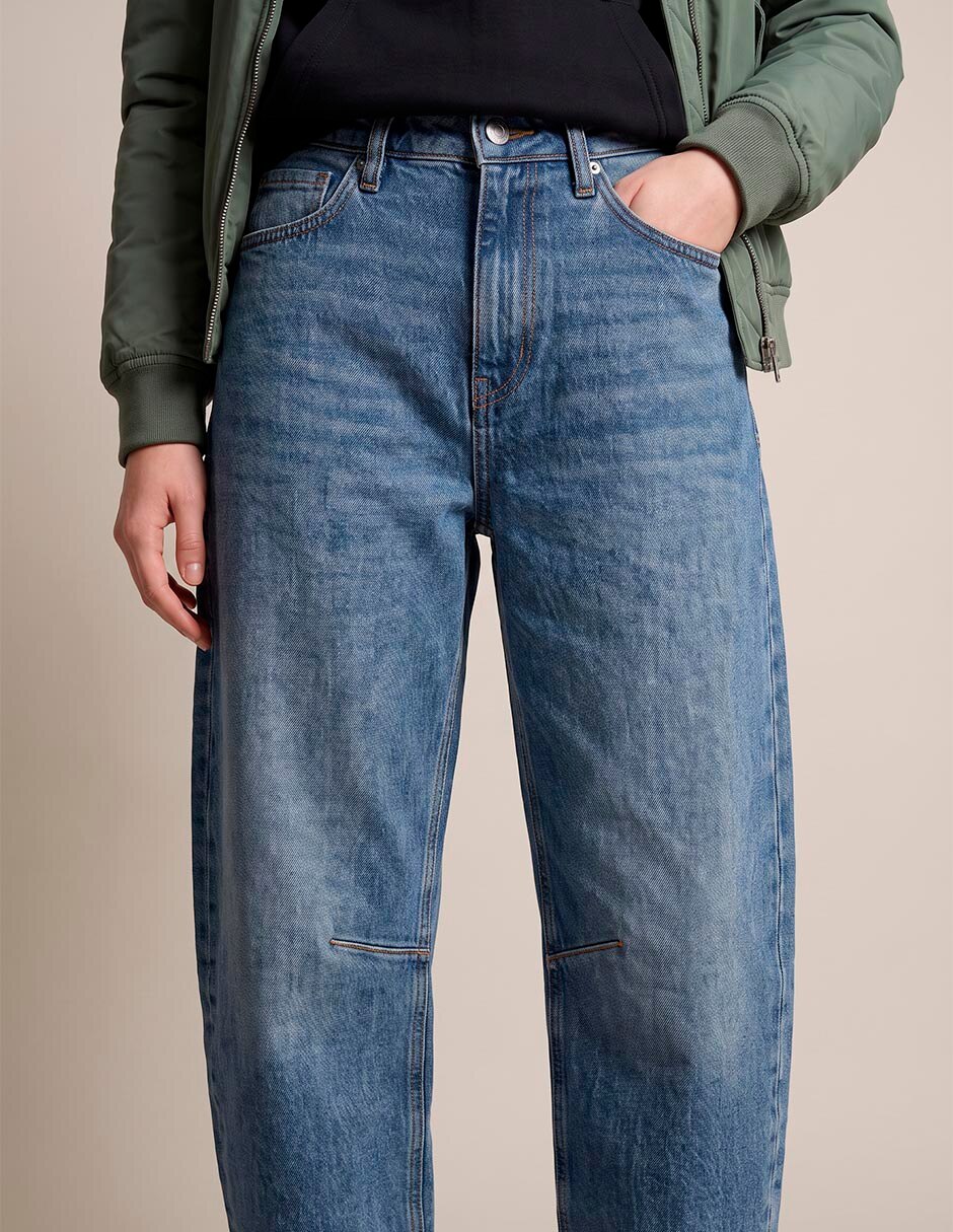 Jeans relaxed mom para mujer 4