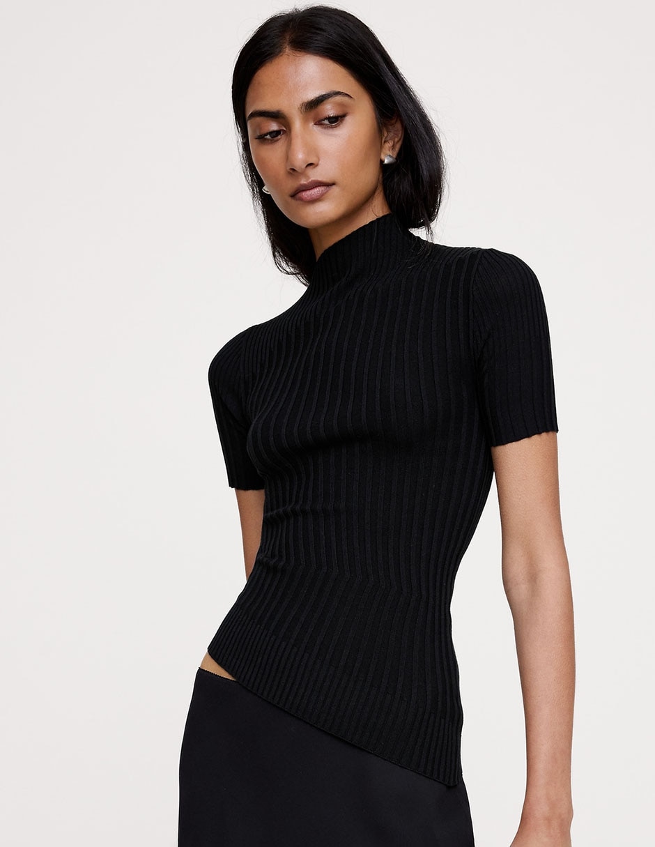 Blusa manga corta para mujer