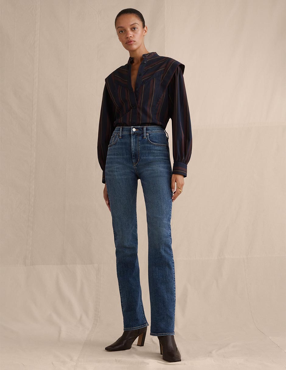 Jeans slim corte cintura para mujer Jeans slim corte cintura para mujer