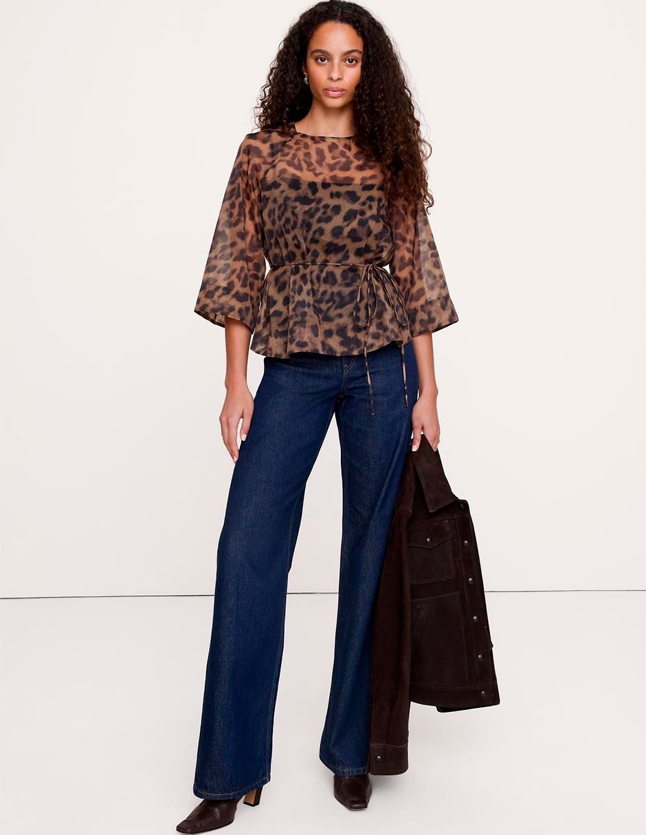 Blusa manga 3/4 para mujer Blusa manga 3/4 para mujer