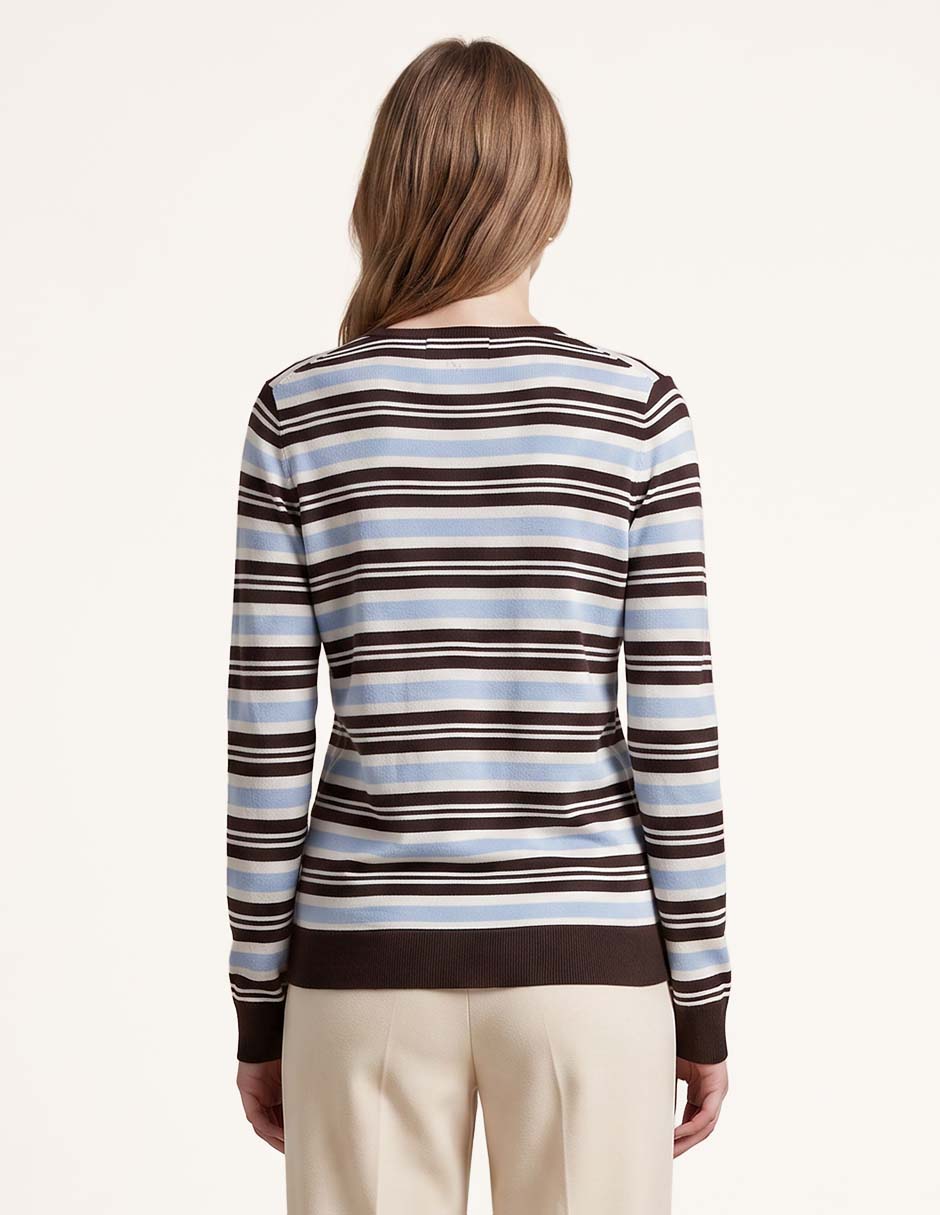 Suéter cuello redondo para mujer
