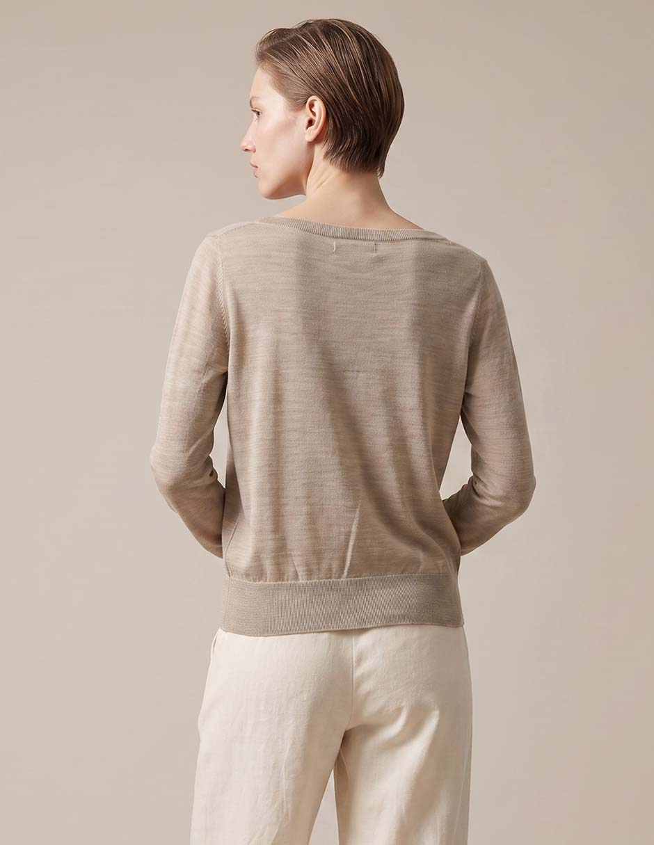 Suéter cuello redondo para mujer 3