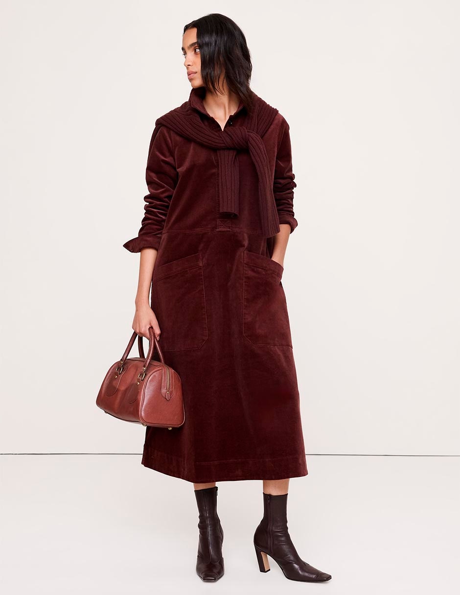 Vestido midi casual para mujer