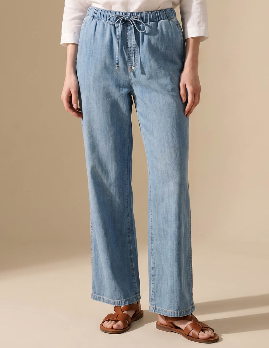 Jeans straight corte cintura para mujer Jeans straight corte cintura para mujer