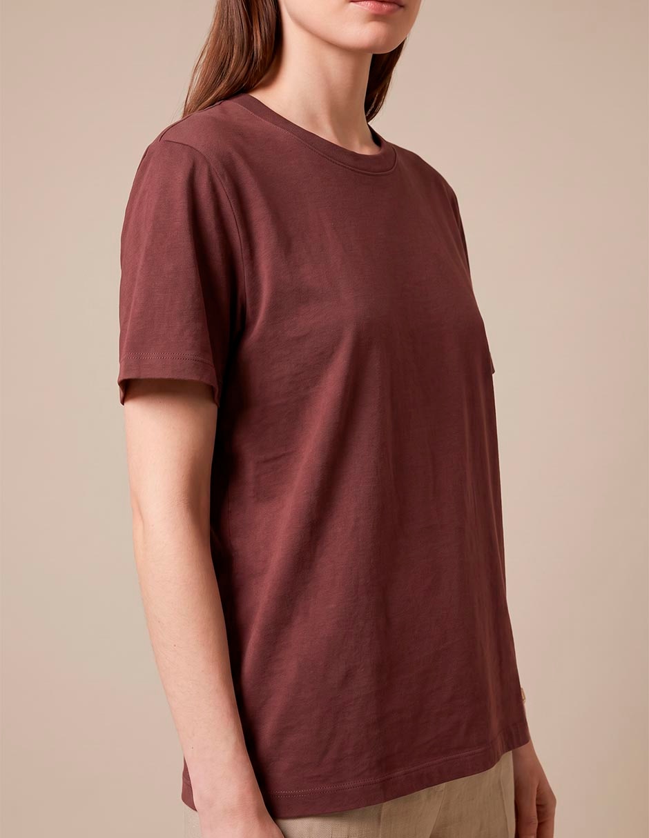 Playera manga corta cuello redondo para mujer 3