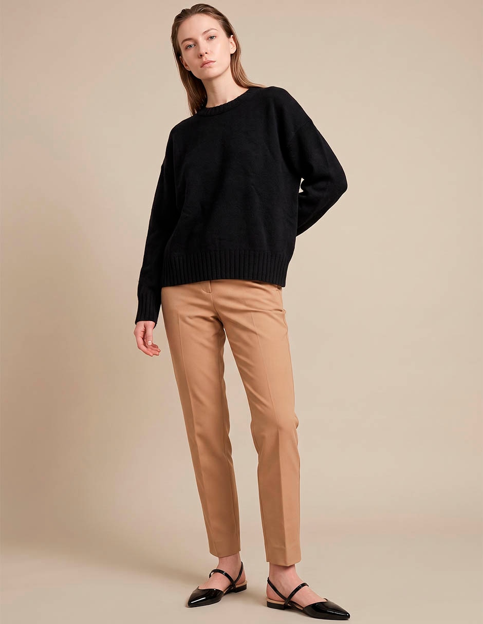 Suéter cuello redondo para mujer 1