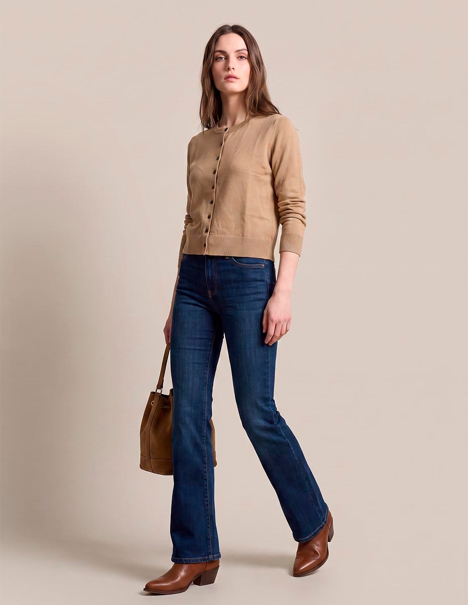 Suéter cuello redondo para mujer 4