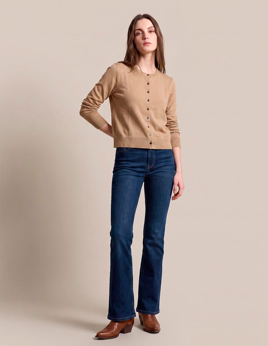 Suéter cuello redondo para mujer