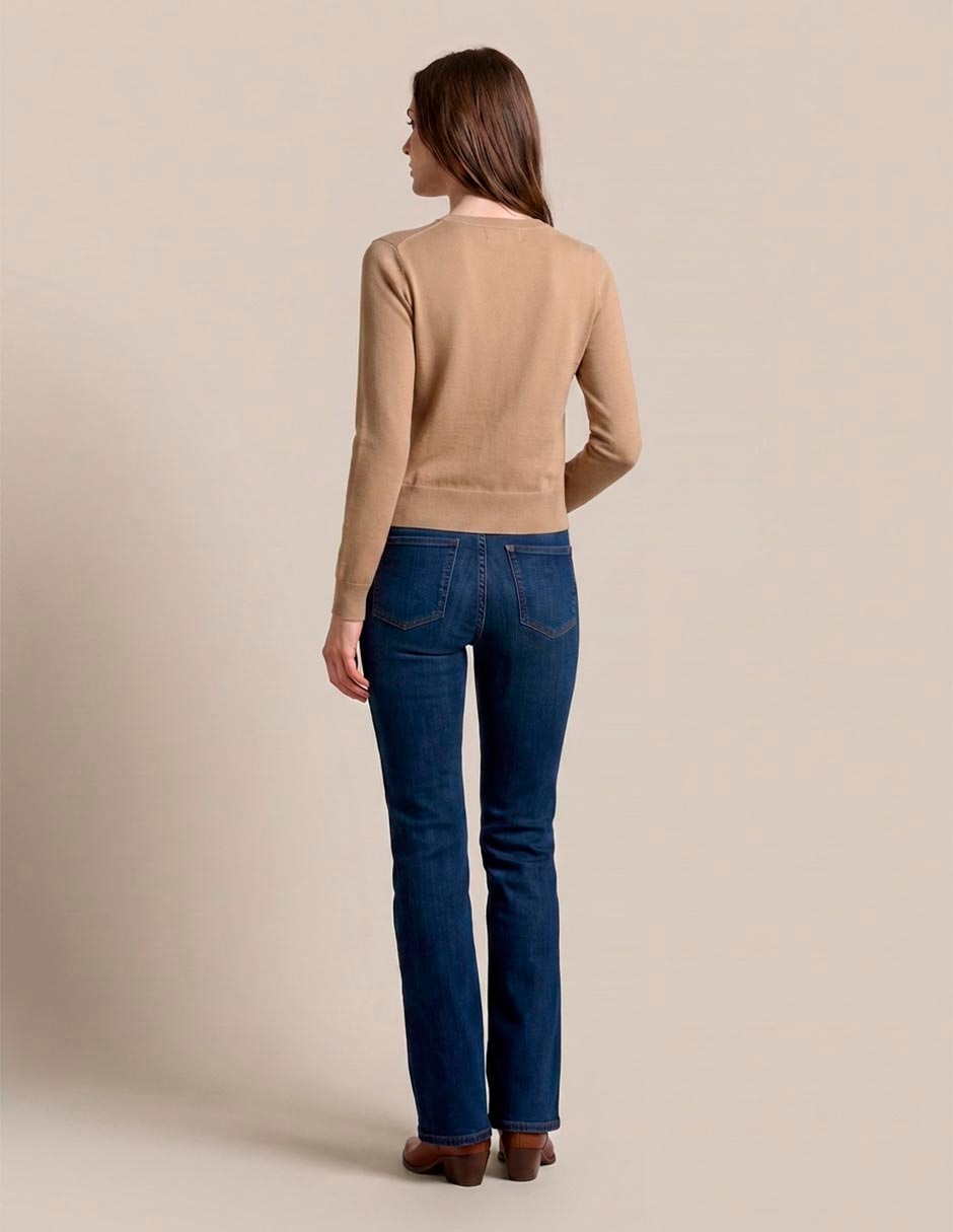 Suéter cuello redondo para mujer 2