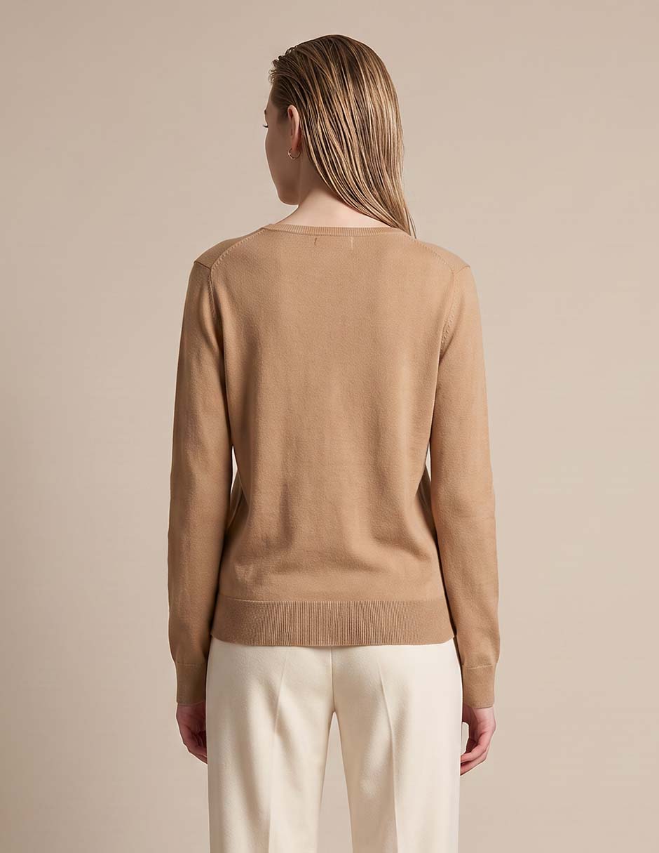 Suéter cuello v para mujer 3
