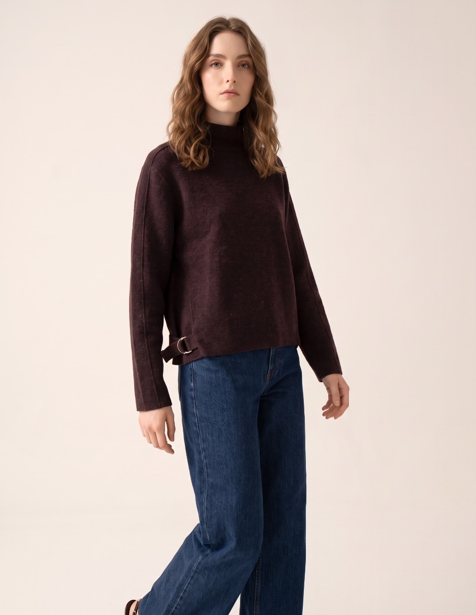 Suéter cuello alto para mujer 4