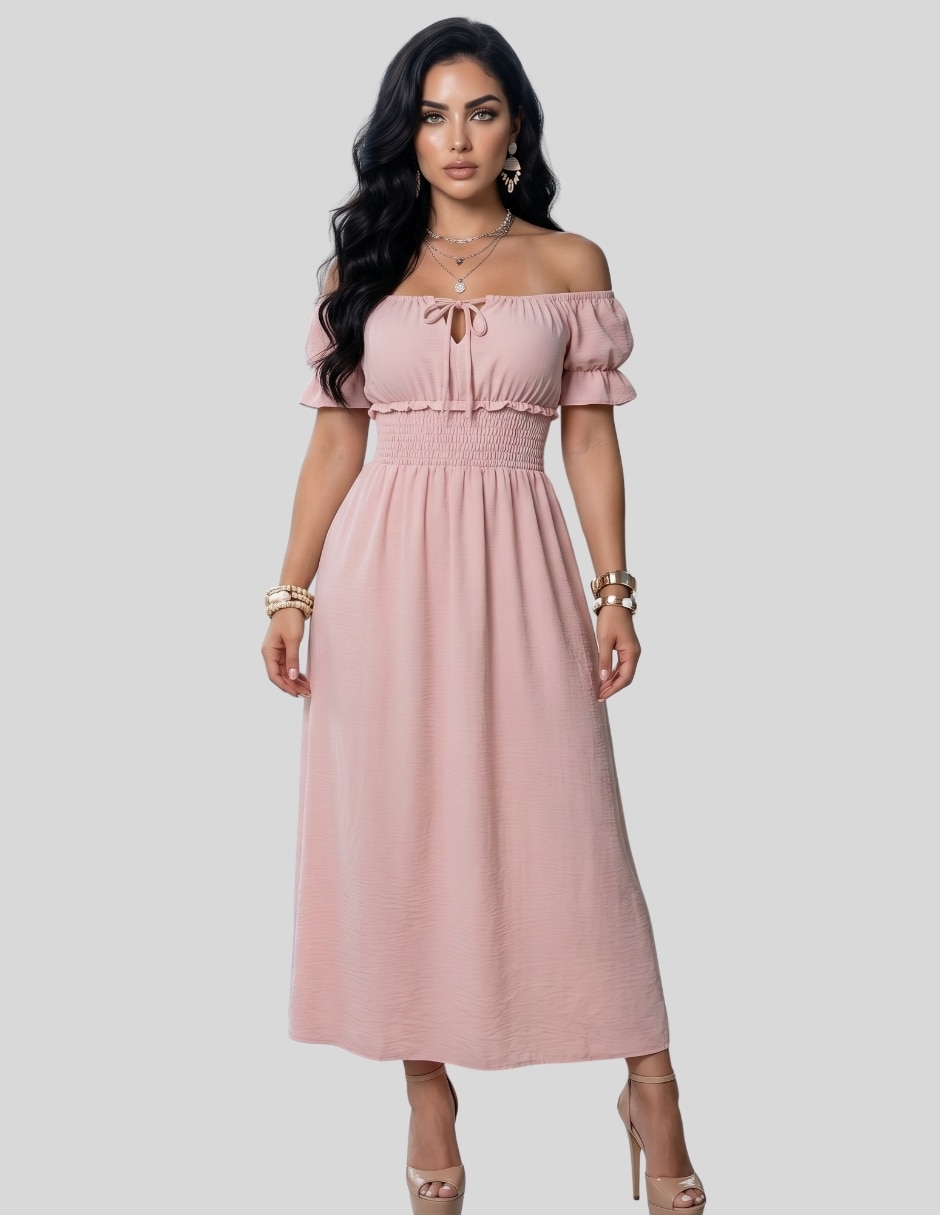 Vestido largo casual Malabis para mujer