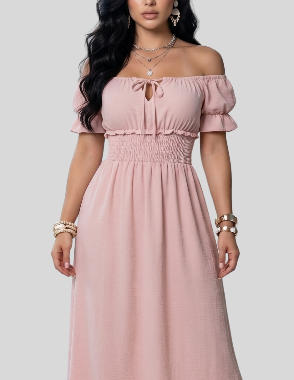 Vestido largo casual Malabis para mujer