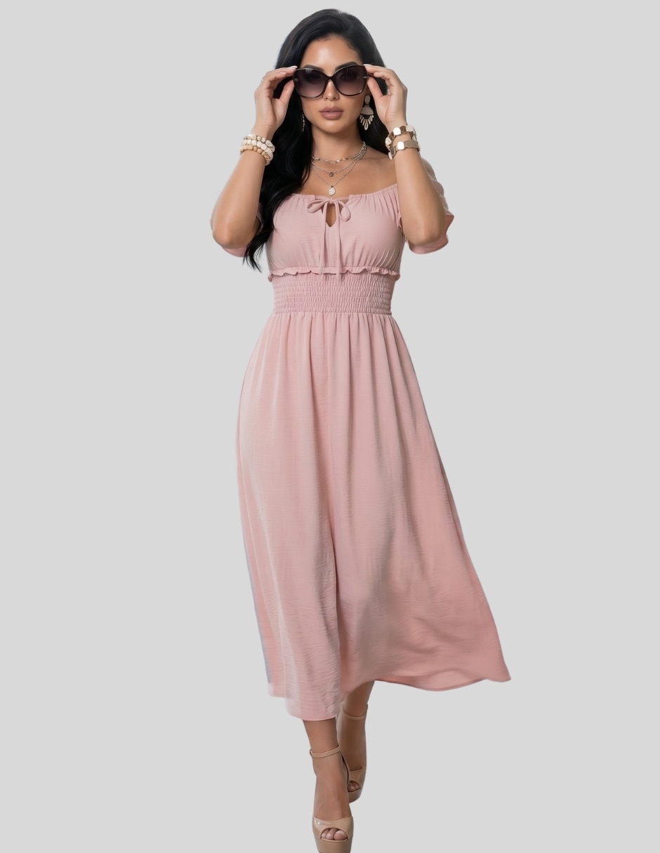 Vestido largo casual Malabis para mujer